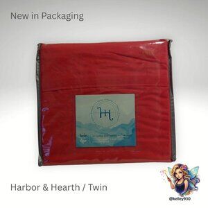 Harbor & Hearth Twin Sheet Set (4pc) Cherry Red – New in Package
